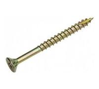 Vis à bois agglomérés Pozidrive acier bichromaté 6X90/60 boîte de 150 - ROCKET - 351400026239