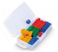 Boite 16 petits chevaux en bois + 2 des - pions dada - accessoires - jeu de societe traditionnel - pour jeujura