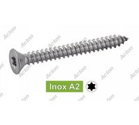 Vis à tôle - tête cylindrique large - Torx - inox - 3,5x25 - B200 ACTON