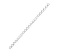 Boîte 25 baguettes plastiques à anneaux 8 mm blanc
