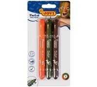 Boîte 3 bâtons maquillage tournants garçons Multicolore G