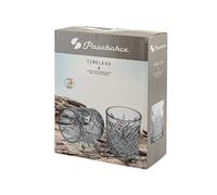Boîte 4 Verres Timeless En Pâte De Verre Gris Cl 34,5