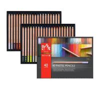 Boîte 40 Crayons Pastels Extra Fins Pastels Pencils Caran D'ache Multicolore