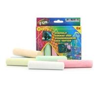 Boîte 6 craies de trottoir couleurs l 10 cm Ø 2,5 cm multicolore G
