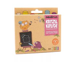 Boite 6 grosses craies de trottoir lumineuse Neogrun® - Craies Vegan
