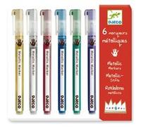 Boîte 6 marqueurs métalliques Djeco G