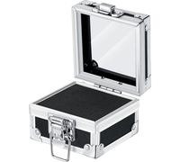 Boîte à accessoires de manucure compacte en métal avec 25 supports pour ongles et embouts