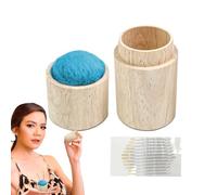 Boîte à Aiguilles - Épinglettes à Coudre en Bois, Organisateur de Bricolage Portable | Épinglettes avec Couvercle pour Quilting, Broderie, projets de, Kits d'outils, Maison, Passe-Temps, ou