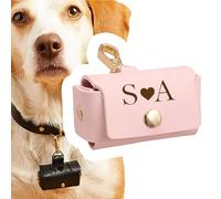 Boîte à Alliance de Mariage Personnalisée en Cuir pour Chien - Porte-alliance pour Animal de Compagnie avec Pochette