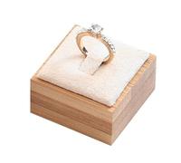 Boîte À Alliance Présentoir à bagues en bois, organiseur de, porte-bijoux, boîte d'accessoires d'exposition, étui cuir et velours