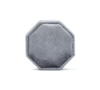 BoîTe à Alliances Boîte à bijoux octogonale trois compartiments, étui de rangement for bagues doubles, présentoir for mariage, boucles d'oreilles for femmes(Color 16,Double ring box)