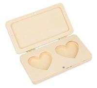 Boîte à alliances double 13 x 7 x 2 cm - Artemio Beige G
