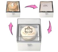 Boîte à anneau à gâteau Bear, surprise Box, la bougie peut être allumée, une confession en couple, des accessoires de proposition, une boîte à bague rotative, pour la confession des amoureux