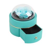 Boîte à Anneau Unique Bijoux de Fleurs conservées Support élégant avec Une Fermeture de la Fermeture de Luxe Mémoire de Souvenirs pour l'engagement Cadeau d'anniversaire de la Saint-Valentin BL