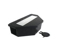 Boîte à appâts anti-Souris - À garnir et réutilisable - 1 clé fournie - clipsable - intérieur et extérieur - 16 x 7,5 x 3,5 cm - BSI