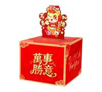 Boîte à Argent à Tirer pour Espèces | Poche à Espèces de Stockage pour Nouvel An - Boîte à Argent à Tirer pour Fête du Printemps,Pour Hommes Femmes Filles Jeunes Adolescents Fils Famille Amis