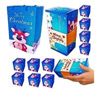 Boîte à Argent de Noël | Contenant à Bonbons Emballés Sautillants pour Fête de Noël - Sac Vide pour Biscuits Vacances Anniversaire Mariage Célébration Bijoux Famille Femmes