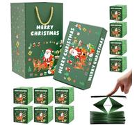 Boîte à Argent de Noël - Conteneur à Billets Rebondissants | Étui Pliant Festif pour Voyages Soirées Jeux Anniversaires Mariages Adultes pendant la Saison des Fêtes de Noël
