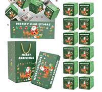 Boîte à Argent de Noël - Conteneur à Billets Rebondissants,Étui Pliant Festif pour Voyages Soirées Jeux Anniversaires Mariages Adultes pendant la Saison des Fêtes de Noël