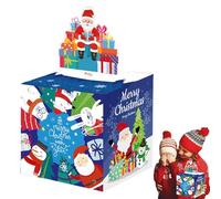 Boîte À Argent De Noël - Santa Claus Trolley Cash Harder | Boîte À Argent De Fête Amusante avec Carte De Traction Et 50 Sacs, Créatifs De Rangement De Monney pour pour pour Les Adultes