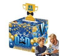 Boîte à argent pour la traction en espèces, boîte d'argent d'anniversaire,Boîte de titulaire d'argent avec retirer | Conteneur en espèces avec carte et 30 sacs Façons amusants pour montrer l'amour de