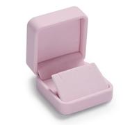 Boîte à bague en velours Oirlv, boîte de bijoux pour boucles d'oreilles, boîte de souvenir de fiançailles et de mariage pour demande en mariage, fiançailles, mariage, boîtes de bagues de mariée (rose)