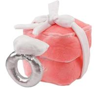 Boîte à bagues cadeau - Boîte pour bagues en diamant, cœur d'amour en peluche | Bague multi-scène Figurines en peluche Anneau en peluche Cadeau Boîte de bague créative de mariage avec mémo