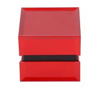 Boîte à Bagues de Fiançailles Rouge avec Lumière LED Carrée, Douce, étanche, Multifonctionnelle, étui à Bijoux de Mariage Rouge pour Demandes en Mariage, Anniversaires,