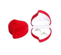 Boîte à Bagues en Velours Boîte à bagues en velours, boîte d'emballage de bijoux for casquette baccalauréat, boucles d'oreilles fiançailles mariage, organisateur remise diplôme(E-Red white 2)
