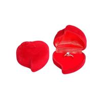 Boîte à Bagues en Velours Boîte à bagues en velours, boîte d'emballage de bijoux for casquette baccalauréat, boucles d'oreilles fiançailles mariage, organisateur remise diplôme(E-Red 1)