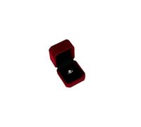 Boîte à Bagues en Velours Boîte de rangement for bagues, boîte for fiançailles et mariage, étui à bijoux en velours, support d'exposition(Ring box-Red)