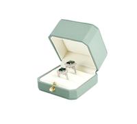 Boîte à Bagues en Velours Coffret à bagues en velours, porte-anneau simple et Double, organisateur de rangement bijoux for anniversaire mariage(H17502)