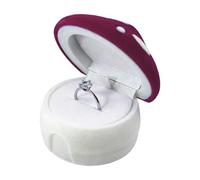 Boîte À Bagues - Jolie Boîte À Bijoux Portable En Forme De Champignon, Rangement Polyvalent Pour Bijoux Rembourrés | Boîtes De Présentation Pour Bagues, Clous D'oreilles, Cadeau De Saint-Valentin