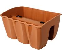 Boîte à balcon Crown 39x28x20cm, 12l, rouge brique (R624)