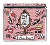 Boite à Beauté Compartimentée BELLE Rose - de Rangement à Bijoux Idée Cadeau Original pour Femme Valérie Nylin DLP Derrière La Porte