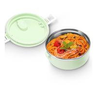 Boîte à Bento Isolée Portable-boîte à Déjeuner Thermique En Acier Inoxydable Avec Boucle De Sécurité Pour Enfants Et Adultes(C)