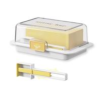 Boîte à beurre avec Couvercle：Boite a Fromage 500 g avec Cuillère Doseuse - Beurrier Plastique Écologique et Réutilisable