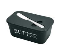 Boite A Beurre,Beurrier Ceramique Récipient à beurre en plastique multifonctionnel, boîte de rangement rectangulaire grande capacité avec couvercle, plat fromage scellé for comptoir(Green)