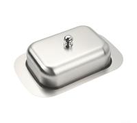 Boîte à beurre en acier inoxydable 201 pour le stockage des aliments, y compris le fromage, le pain et la pâtisserie, récipient de cuisine avec matériau durable