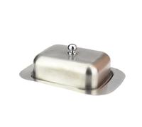 Boîte À Beurre En Acier Inoxydable, Conteneur Élégant, Plateau De Rangement Pour Serveur De Fromage Avec Couvercle Facile À Tenir