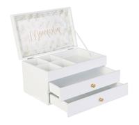 Boîte à Bijoux 2 Tiroirs Blanche - SOPHIA