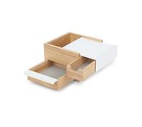 Boite à bijoux en bois naturel Blanc