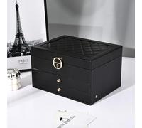 Boîte à bijoux à 3 couches, grandes boîtes for organisateur de boucles