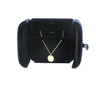 Boîte à bijoux bleu foncé double ouverture, cadeau surprise for la Saint-Valentin, anniversaire Pour Bagues(10x10x3cm)