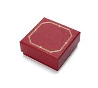 Boîte À Bijoux Carrée En Carton Dur, Couverture Ciel Et Terre, Étui For Bagues, Boucles D'oreilles, Pendentifs, Organisateur De, Emballage Cadeau, Papier pour Mariage,Proposition(Red)