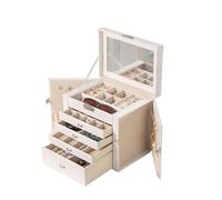 Boîte à Bijoux de Grande capacité, Organiseur de Maquillage, boîte de Rangement Multicouche, Peut contenir des bagues, des Bracelets, des Colliers, des Boucles d'oreilles, des Montres, etc.(2)