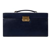 Boîte à Bijoux de Résistance au Temps - Organisateur de Bijoux en Cuir Véritable - Boîte de Rangement D'accessoires - Avec Serrure à Clé pour Femme