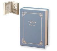 Boîte à Bijoux De Voyage, Faux Livre Boîte De Rangement De Bijoux Petite Organisateur De Bijoux En Cuir PU Organisateur De Boîte à Bijoux Portable Coffret à Bijoux (Bleu)