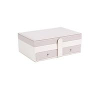Home Deco Factory Boîte à bijoux Lena 25 cm compartiments multiples Rose