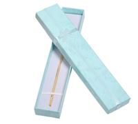 Boîte à bijoux élégante avec nœud papillon, 12 pièces, rangement for boucles d'oreilles, colliers, papier, bronze, présentoir, cadeau pour Ranger les Boucles d'oreilles(Blue 21x4x2cm)